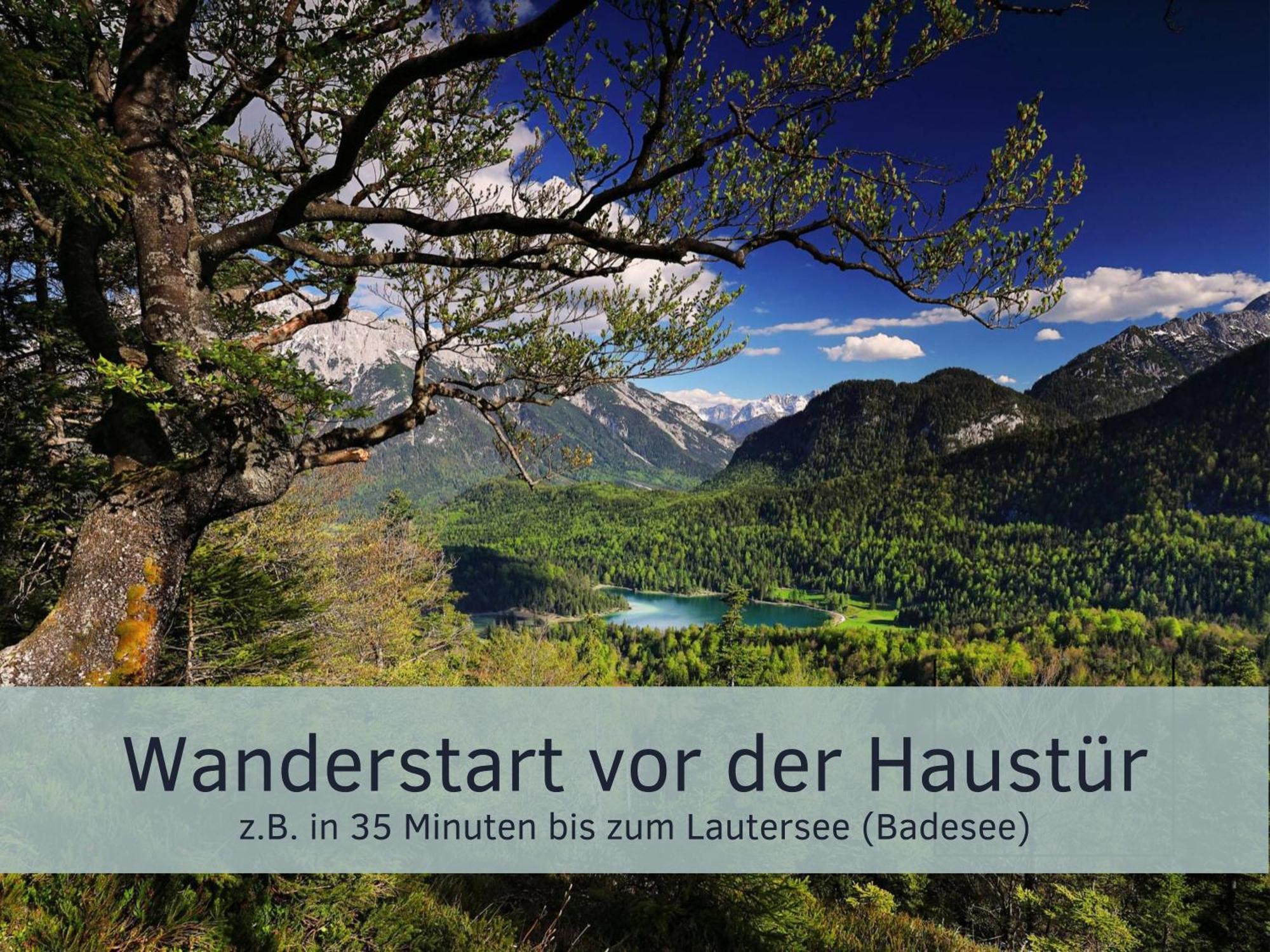 Die Karwendelsuite - 5 Sterne Fewo Mit Bestem Bergblick, Zentrumsnah & Ruhig Gelegen, Familienfreundlich Mittenwald Bagian luar foto